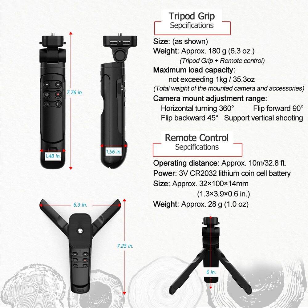 Replace Sony GPVPT2BT RMTP1BT Wireless Remote Camera Shooting Grip