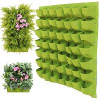 6/9/18/25/36/49/72 Pockets Wall Hanging Planting Bags Green Plant Grow Planter Vertical Garden Living Bag Garden Supplies Bags [new]