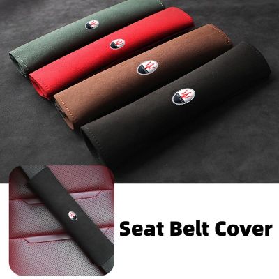 Car Seat Belt Shoulder Cover Auto Protection Soft Interior Accessories For Maserati Quattroporte Spyder Levante Coupe GranTurismo