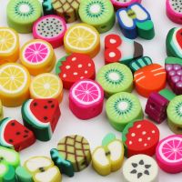 100pcs Mixed Fruit Polymer Clay Spacer Beads For Jewelry Making Necklace Bracelet Earrings Accessories DIY Handmade Crafts DIY accessories and others