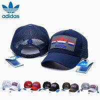 3D 100% OriginalˉAdidas หมวกแก๊ปเบสบอลสำหรับทุกเพศหมวกกันแดดระบายอากาศกีฬาและพักผ่อนกลางแจ้ง