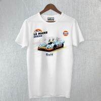 2023เสื้อยืดพิมพ์ลายพรีเมี่ยม [S-5XL]Porsche 917 Gulf 1968 Le Steve Mcqueen เสื้อยืดลําลอง แขนสั้น พิมพ์ลาย H.Quality สํ