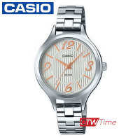 Casio Standard นาฬิกาข้อมือสุภาพสตรี สายสเตนเลสสตีล รุ่น  LTP-1393D-7A3VDF (หน้าปัด สีทอง)