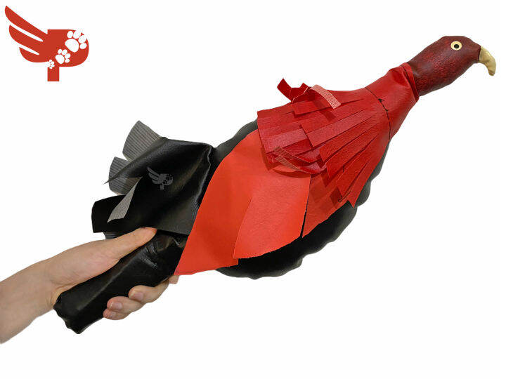 Dummy Cock for Training Red without Feathers Short Handle