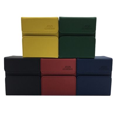 * กล่องใส่กล่องใส่บัตร TCG สำหรับ Magic/Yugioh ที่เก็บเกมกระดานกล่องตกแต่งหอซาติน: 100 + สีดำสีแดงสีฟ้าสีเขียวสีเหลือง