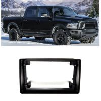 Central Control Navigation Frame Navigation Panel Frame Plastic Panel Frame 9 Inch 2Din Android Screen Panel Frame for Dodge Ram 2019-2021