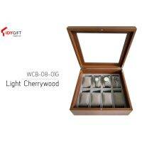 TME นาฬิกา กล่องเก็บใส่  8 เรือนสีเชอร์รี่ Watch Box 8 Tidy Gift WCB-08-01G Light Cherrywood Effect / 5073 นาฬิกาตกแต่ง นาฬิกาแขวนผนัง  นาฬิกาตั้งโต๊ะ นาฬิกาผนัง