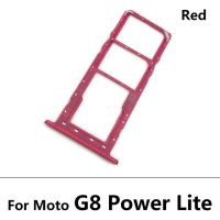 ใหม่ซิมที่ใส่ถาดช่องเสียบบัตรสำหรับ Moto G8 Power Lite/g Fist/power G100 G60s ถาดใส่ซิมซ่อมแซมอะไหล่