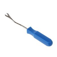 Car Door Interior Trim Clip Panel Upholstery Fastener Clip Remover Tool Screwdriver Nail Puller 4 Inch Blue