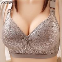 Large Size Ladies Bra Thin No Steel Ring Comfortable Breathable Bra Adjustable Underwear Push Up Sexy Women Lingerie Bra