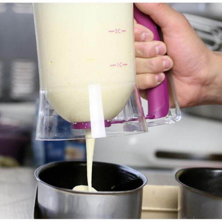 【Ready Stock】 900ml Cupcake Pancake Cake Batter Dispenser Mix Pastry