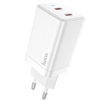 HOCO GaN 45W แท่นชาร์ตชาร์ตเร็ว USB PD QC 3.0 USB C ที่ชาร์จเครื่องชาร์จอย่างรวดเร็วสำหรับ iPhone 14 13เครื่องชาร์จเดินทางสำหรับ Samsung S21