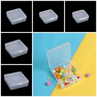 Square Plastic Transparent Storage Box Jewelry Beads Container Fishing Tools Accessories Box Small Items Sundries Organizer Case