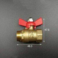 1/2 BSP Female to Male Thread Brass Ball Valve with Butterfly Handle