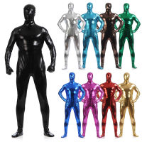 เสื้อรัดรูปหุ้มด้วยกาว zentai เสื้อผ้าเจลสีล้วนบนเวทีเครื่องแต่งกายฮาโลวีนอเมซอน