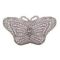 【YD】 The latest design butterfly shape single shoulder crystal diamond chain dinner bag rhinestone wedding party