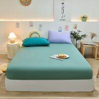 [Migu home furnishing] ผ้าปูที่นอนผ้าปูที่นอนพอดีผ้าคลุมฟูกผ้าปูที่นอนผ้าฝ้ายเป็นมิตรกับผิวผ้าปูที่นอนควีนไซส์แบบเตียงเดี่ยวขนาดควีนไซส์160x200