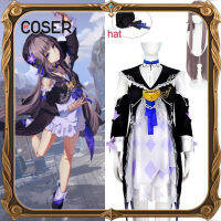 【COSER 77】 Honkai: Star Rail Herta Game Suit Elegant Lovely Dress Uniform เครื่องแต่งกายคอสเพลย์ฮาโลวีนปาร์ตี้สวมบทบาทชุดผู้หญิง