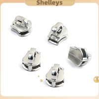 Shelleys 10ชิ้น5 # หัวซิปโลหะดึงตัวเลื่อนซิปกระเป๋าล็อกกระเป๋าเดินทางซ่อมแซม DIY ชุดเครื่องมืออุปกรณ์เสริม