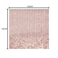 Red Shower Curtain Waterpfoof Fabric Shining Star Pink And Blue Bathroom Curtain Night Sky Cortinas With Hooks Home Art