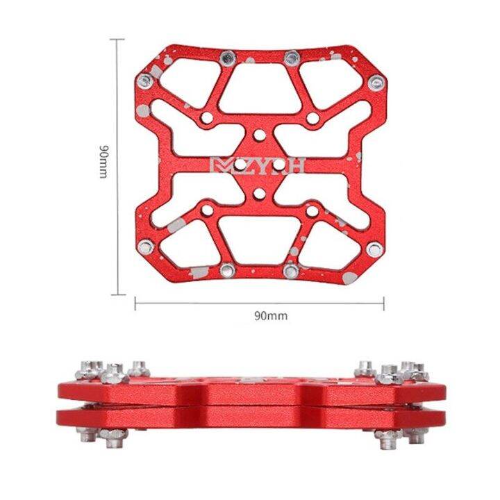 แผ่นอลูมิเนียม-ล๊อคบันไดคลีท-สำหรับใช้งานกับรองเท้าทั่วไป-รองรับบันไดคลีททุกประเภท-universal-platform-adapters-for-spd-keo-mtb-amp-road