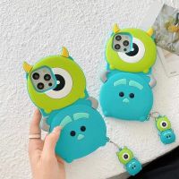 【Best-Selling】 MALIK GADGETS Monsters University Big Eyed Hairy Monster เคสโทรศัพท์ซิลิโคนสำหรับ12 11 11 Pro Max XS XS Max 7 8 Plus Gift