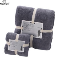 Studyset IN stock 2pcs Hand Towel Set With Gauze Bag High Absorbent Quick Drying Face Towels For Bathroom (Random Color)