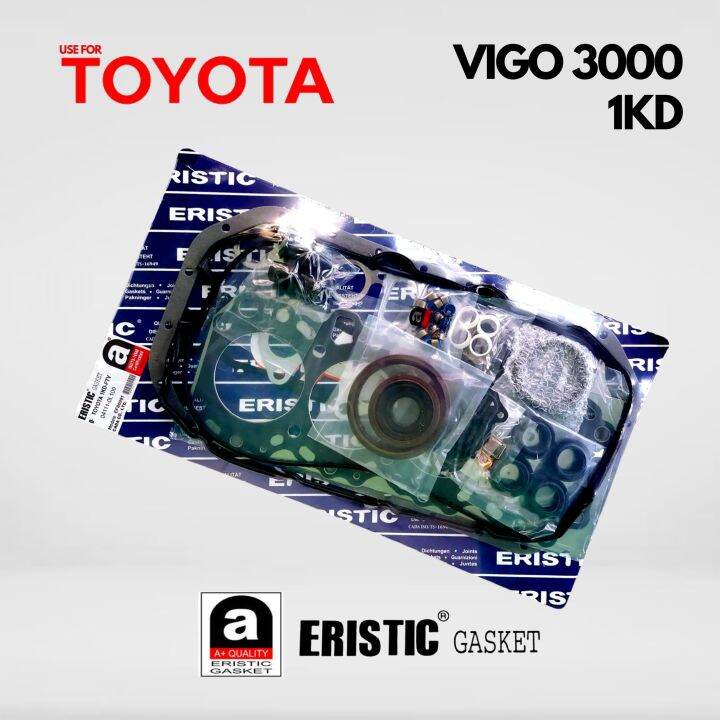 ปะเก็นชุดใหญ่-ประเก็นชุดใหญ่-toyota-vigo-3000-1kd-1kd-ftv-04111-0l-100-ef00991-ของไต้หวัน-eristic-gasket-แท้-100-อะไหล่-ปะเก็น-ราคาส่ง-ราคาถูก