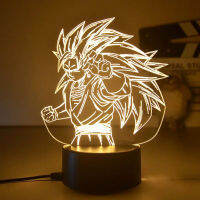 Z 3d Night Lights Son Goku Vs Giren Action Figure Led Light For Kids Touch Usb Table Lamp Baby Sleeping Nightlight