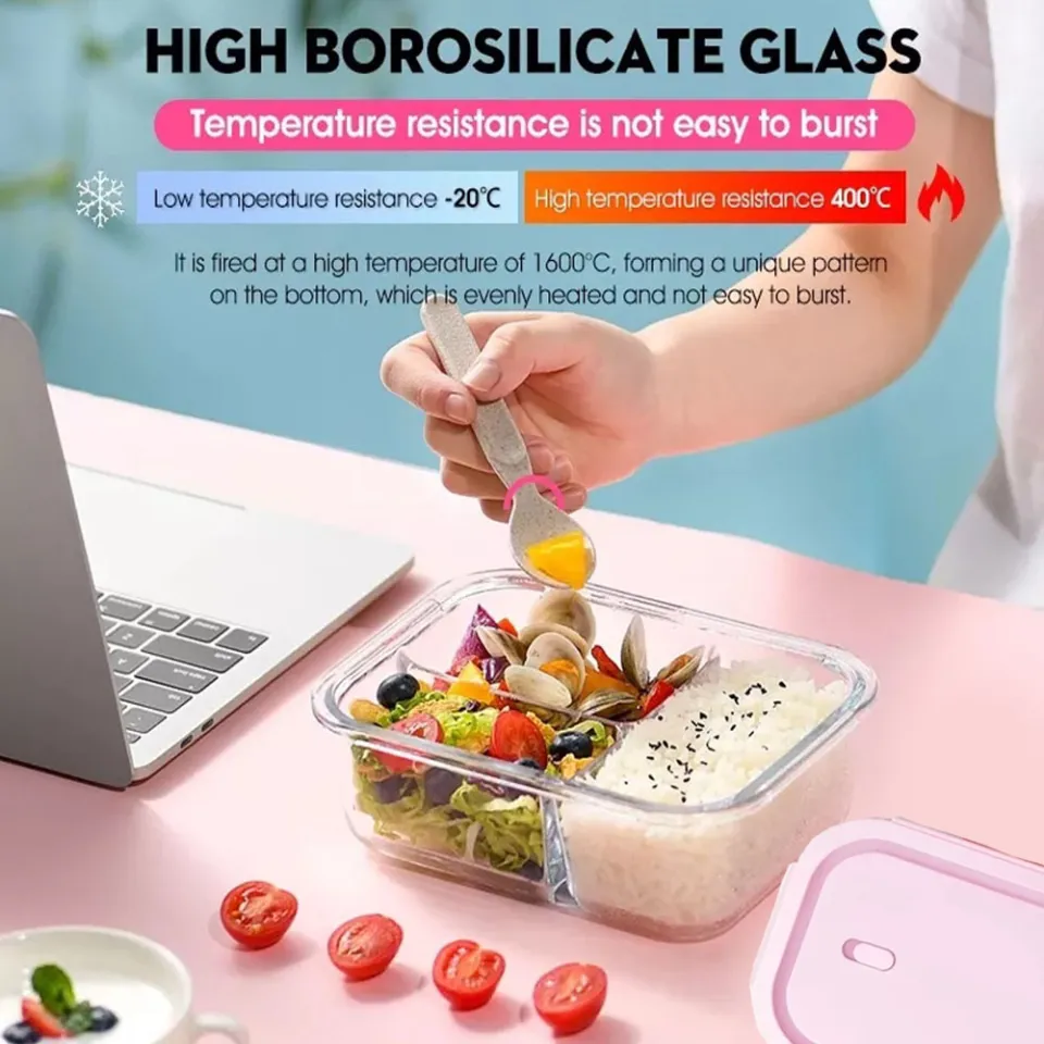 Glass Fresh-Keeping Box high Borosilicate Heat-Resistant Microwave