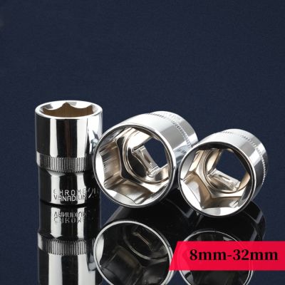 【CW】 1Pcs 8mm-32mm 1/2Inch Socket Wrench Metric Set Hexagon Torque Sleeve 12.5mm