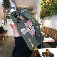 เคสโทรศัพท์พร้อมสำหรับ A78 OPPO 4G กันกระแทกหลังฝ้าอนิเมะการ์ตูนน่ารักเมาส์แมวเคสใส่โทรศัพท์ขอบนุ่มปกป้องเลนส์แบบเต็มเคสโทรศัพท์โทรศัพท์บางเฉียบ