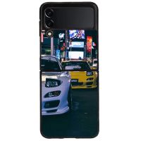 เคสโทรศัพท์มือถือ แบบพับได้ สําหรับ Samsung Galaxy Z Flip 3 4 Fold 5g JDM Car BG0093