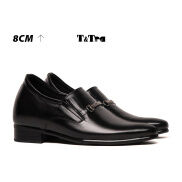 8CM  Giày Tăng Chiều Cao Nam T&TRA S977 Đen