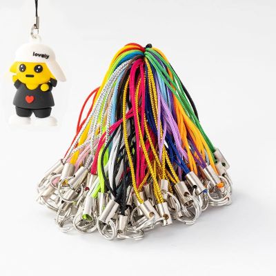【CW】 50/100pcs Keychains Cord With Lanyard Lariat Rope Keyring Pendant Crafts Jewelry Making Supplies Wholesale