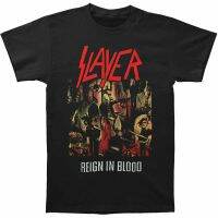 Hot sale The Slayer Eagle band graphic Mens 100% Cotton Round Neck Short Sleeve T-Shirt  Adult clothes