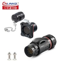 Cnlinko BD24 Aviation Industrial Connector 24 Pin Male amp; Female Waterproof Panel Mount Plug and Socket Higher Quality