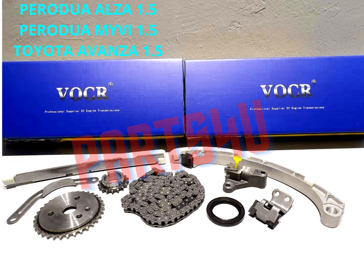 PERODUA ALZA 1.5 D64T, MYVI LAGI BEST D54T 1.5L, TOYOTA AVANZA 1.5L TIMING CHAIN KIT SET (13506