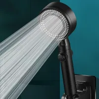 High Pressure Shower Head 5 Mode Adjustable Shower Multifunction Large Water Spray Nozzle Massage Shower Bathroom Accessories