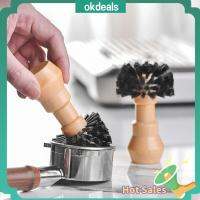 OKDEALS ไม้สำหรับไม้ แปรงสำหรับชามผงกาแฟ 51/54มม. พร้อมที่จับ แปรงบดกาแฟ กระชอนมัทฉะ แปรงกาแฟแบบพกพา อุปกรณ์เสริมเครื่องล้างจาน