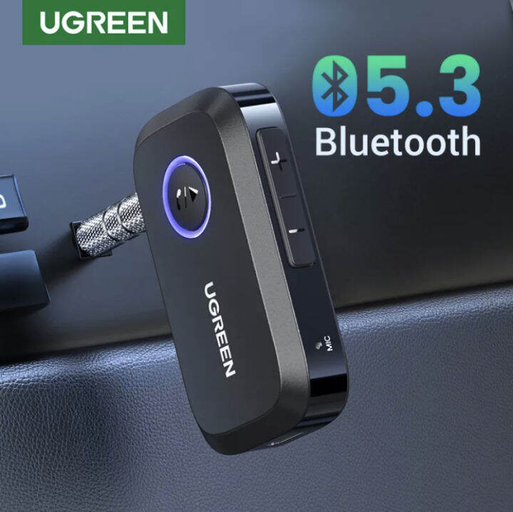 UGREEN Bluetooth Car Receiver Adapter 3.5mm AUX Jacks for Car Speakers