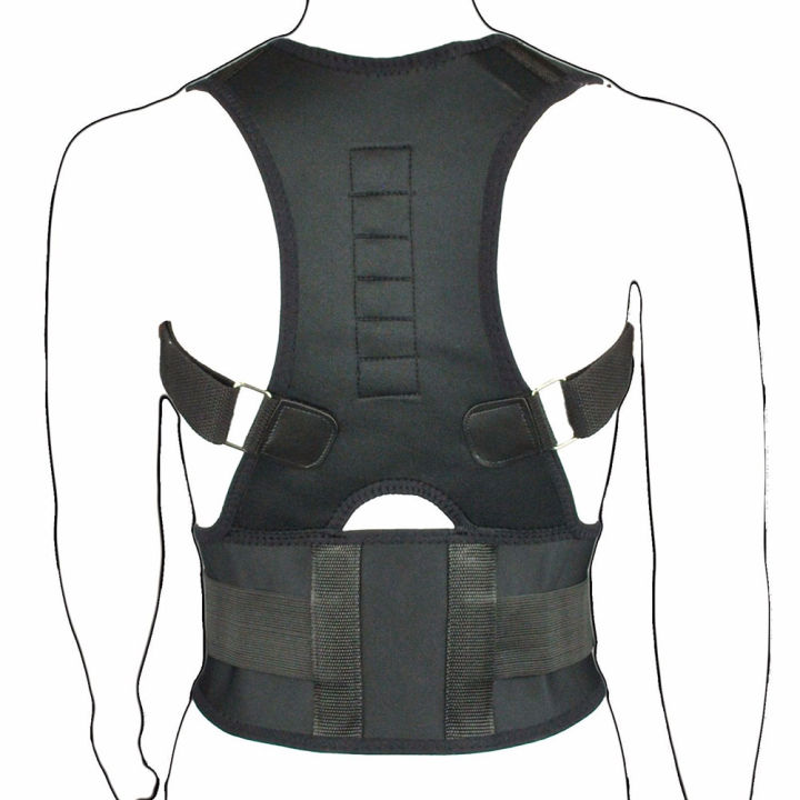 wholesale-adults-adjustable-sitting-posture-corrector-magnetic-body-shoulder-brace-belt-back-support-safety-wear-accessories