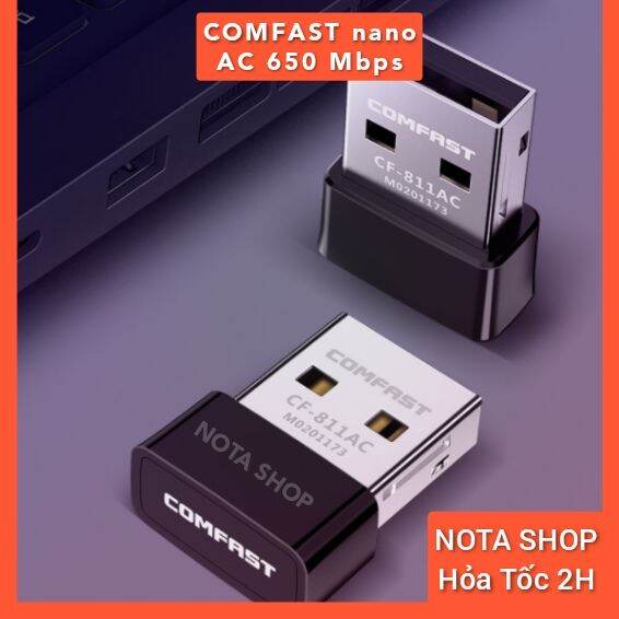 [HỎA TỐC - BH 6 Tháng] USB Thu WiFi Comfast CF 811AC Có 5Ghz Card Mạng ...