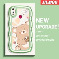 เคส JIUMOO สำหรับ Realme 3 Pro เคส3i Realme การ์ตูนหมีดีไซน์ใหม่โคโลเรียลขอบกันกระแทกแบบใสนิ่มเคสมือถือโปร่งใสลายกล้องถ่ายรูปความคิดสร้างสรรค์เคสซิลิกาเจลฝาครอบป้องกัน