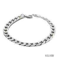 bhy Wrist Chunky Mens celets Silver Tone Hand Chain Curb Link Jewelry For Mens Gift Pulseiras Masculinas