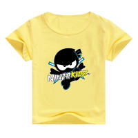 Ninja Kidz เสื้อยืดชายเสื้อแขนสั้นสำหรับเด็กหญิง Tops 2021ฉบับภาษาเกาหลีของคอกลมแฟชั่นการ์ตูนสั้นเสื้อยืดเด็กเสื้อผ้าฤดูร้อน Casual Tees