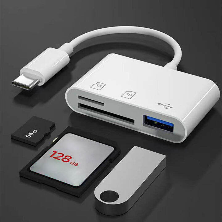 keyng-usb-c-การ์ดรีดเดอร์-sd-3-in-1-usb-อะแดปเตอร์-otg-เข้ากันได้กับบัตร-tf-sd-พร้อมตัวอ่านการ์ดความจำสำหรับเครื่องเขียนกล้องโทรศัพท์แฟลชขนาดกะทัดรัด-usb-c-huawei-สำหรับ-ipad-pro-สำหรับ-macbook-usb-เค