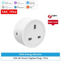 Zigbee Tuya ปลั๊กอัจฉริยะ16a Uk รองรับการนับถอยหลังเต้ารับพลังงานพร้อมเต้าเสียบอัจฉริยะตัวจับเวลา Alexa