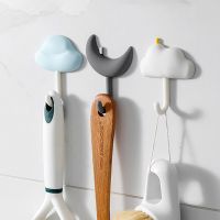 Cloud Shape Hooks Multifuncional Punching-Free Hooks Kitchen Wall Mounted Utensils Hooks Doorback Key Hooks Home Wall Decoration Picture Hangers Hooks