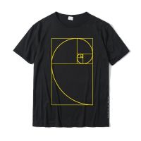 Golden Ratio Spiral T-Shirt Fibonacci Spiral Tee Shirt Cotton T Shirt For Men Printing T Shirts 3D Printed Funny